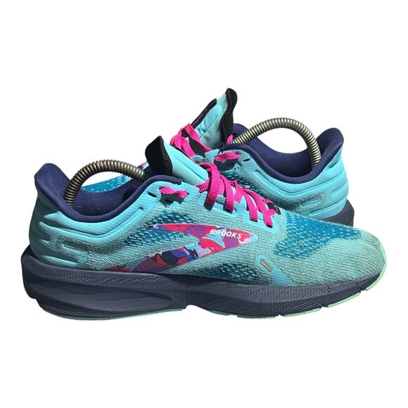 Brooks Levitate 4 Women's Size 8.5 Blue Teal Multicolor Running Shoes DNA AMP - Picture 7 of 8